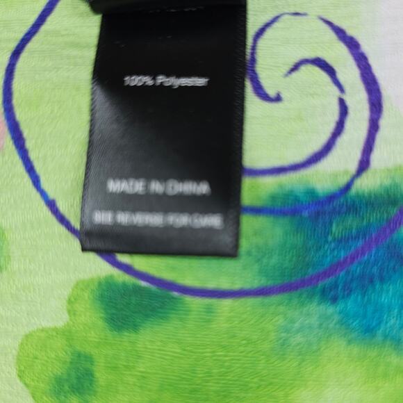 Ali Miles Jacket Womens 2X Multicolor Floral Button Front Art Watercolor Avant - Picture 6 of 6